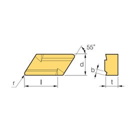 KNUX General Carbide Turning Inserts (Korloy)