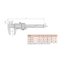 0-150mm / 0-6"ABSOLUTE Digimatic Digital Caliper - 500-F Series (Mitutoyo) - 0