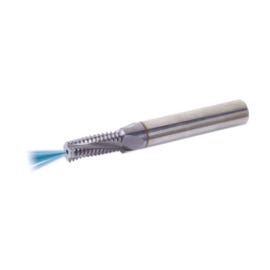 UN Helical Flute Internal Carbide Thread Mill with Axial Coolant - Helicool Series (Vardex)