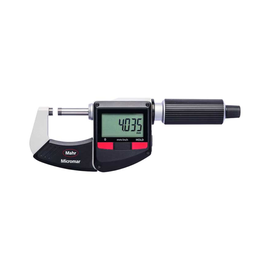 IP40 Digital Outside Micrometer with Carbide Spindle & Anvil - Micromar 40 ER Series (Mahr)